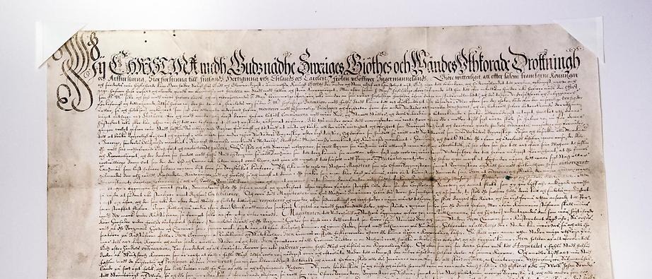Drottning Kristinas privilegiebrev, från 1641.